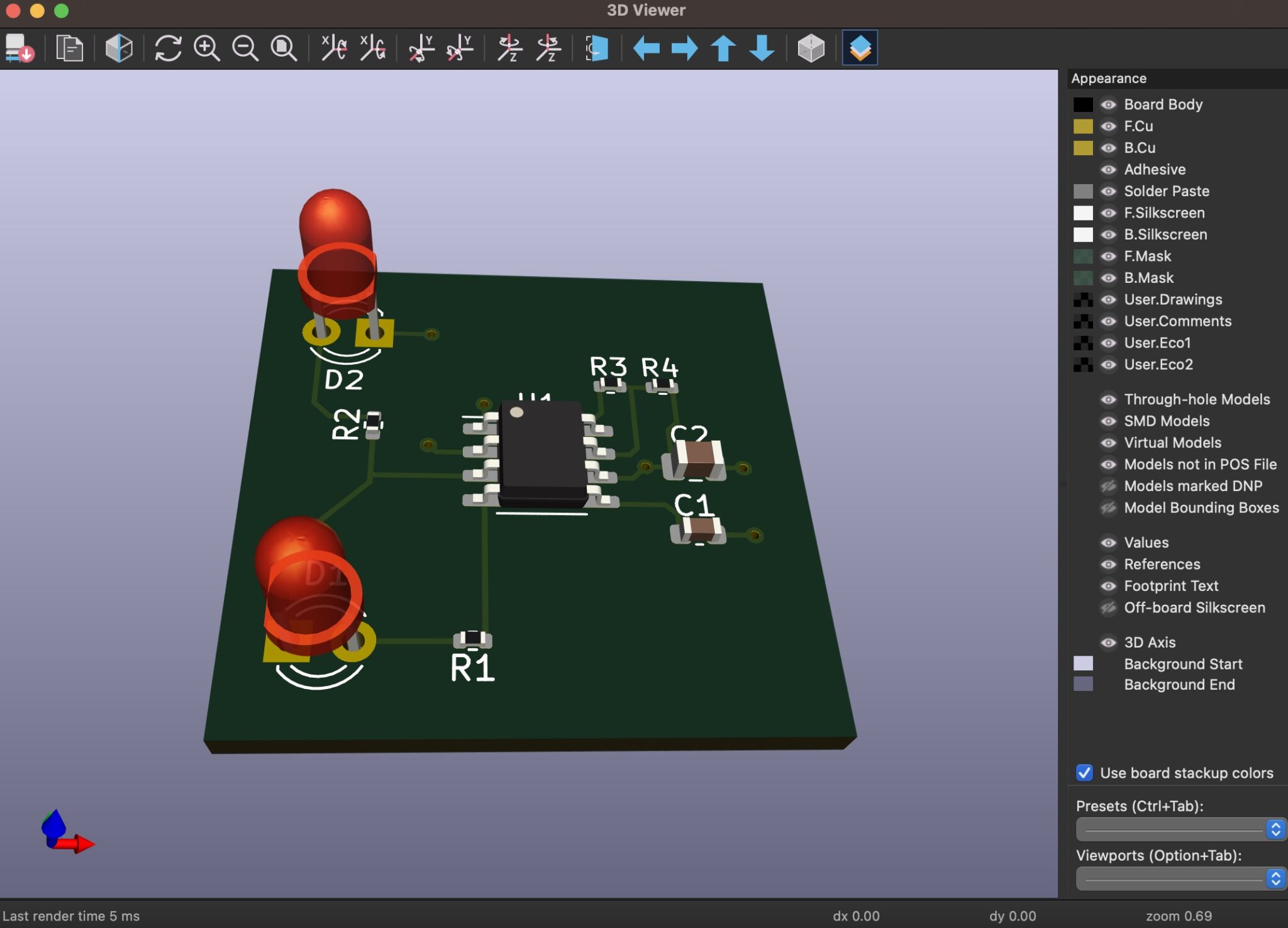 Kicad X Tutorial How To Set The Grid Origin Of Pcb Saludpcb