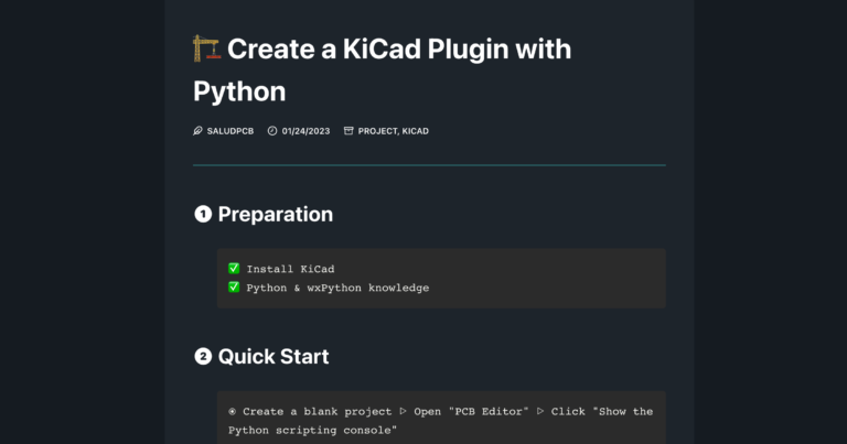 kicad plugin with python
