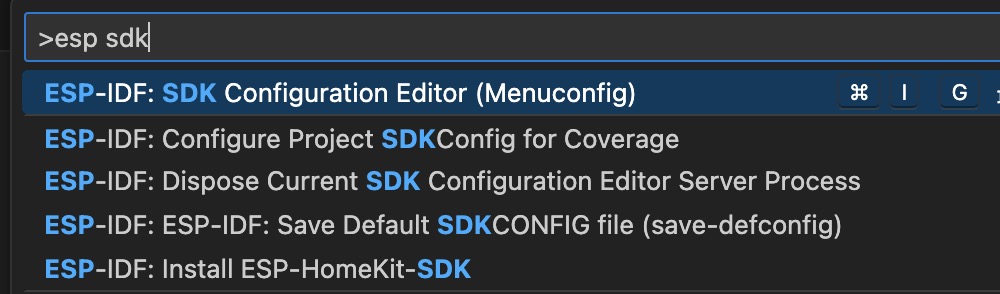 ESP32 SDKCONFIG